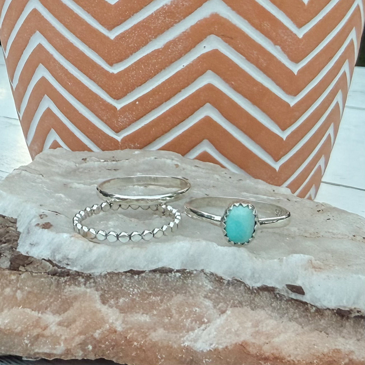 Blue Mesa Stacker Rings