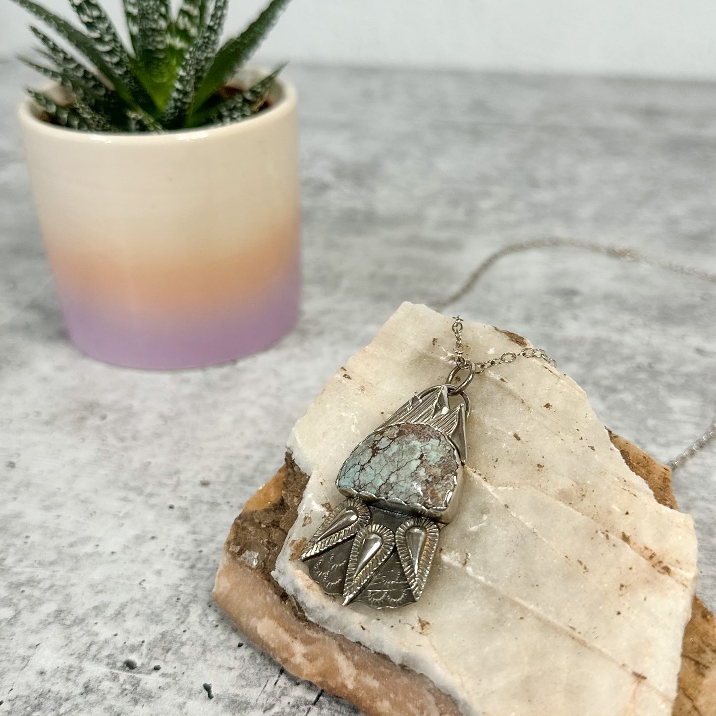 Sand Hill Turquoise Sterling Silver Necklace