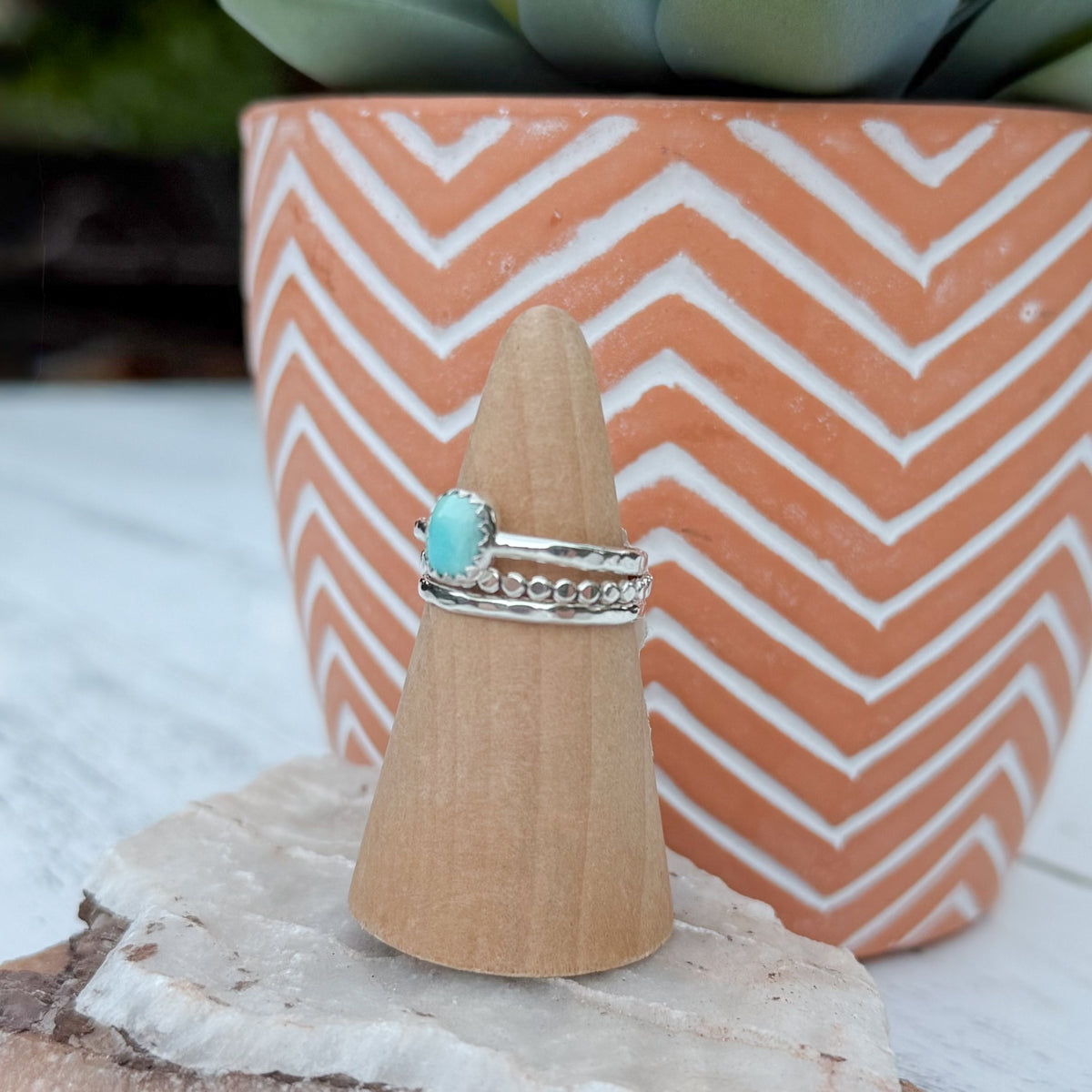 Blue Mesa Stacker Rings
