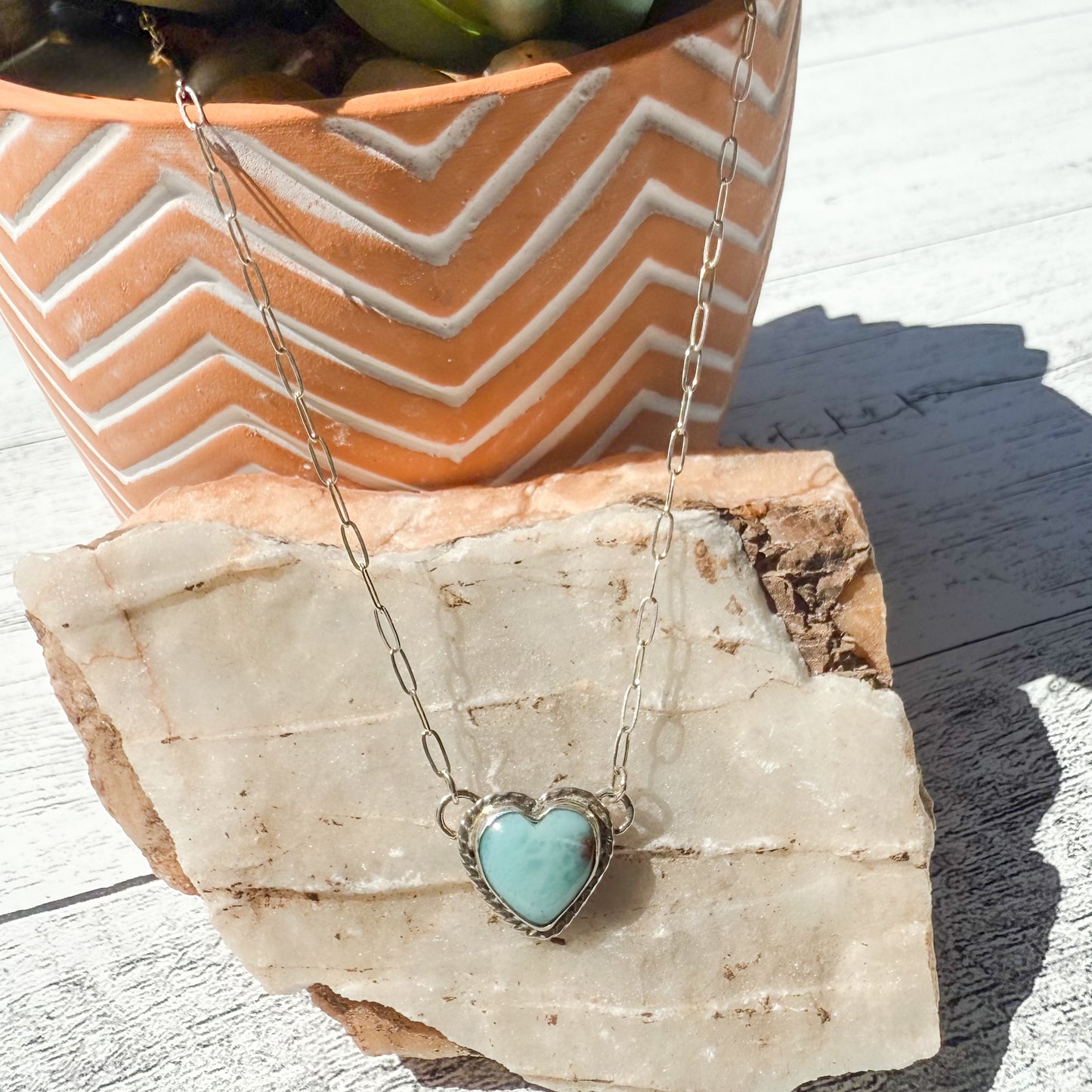 Twin Trails "Stillwater Heart" Necklace