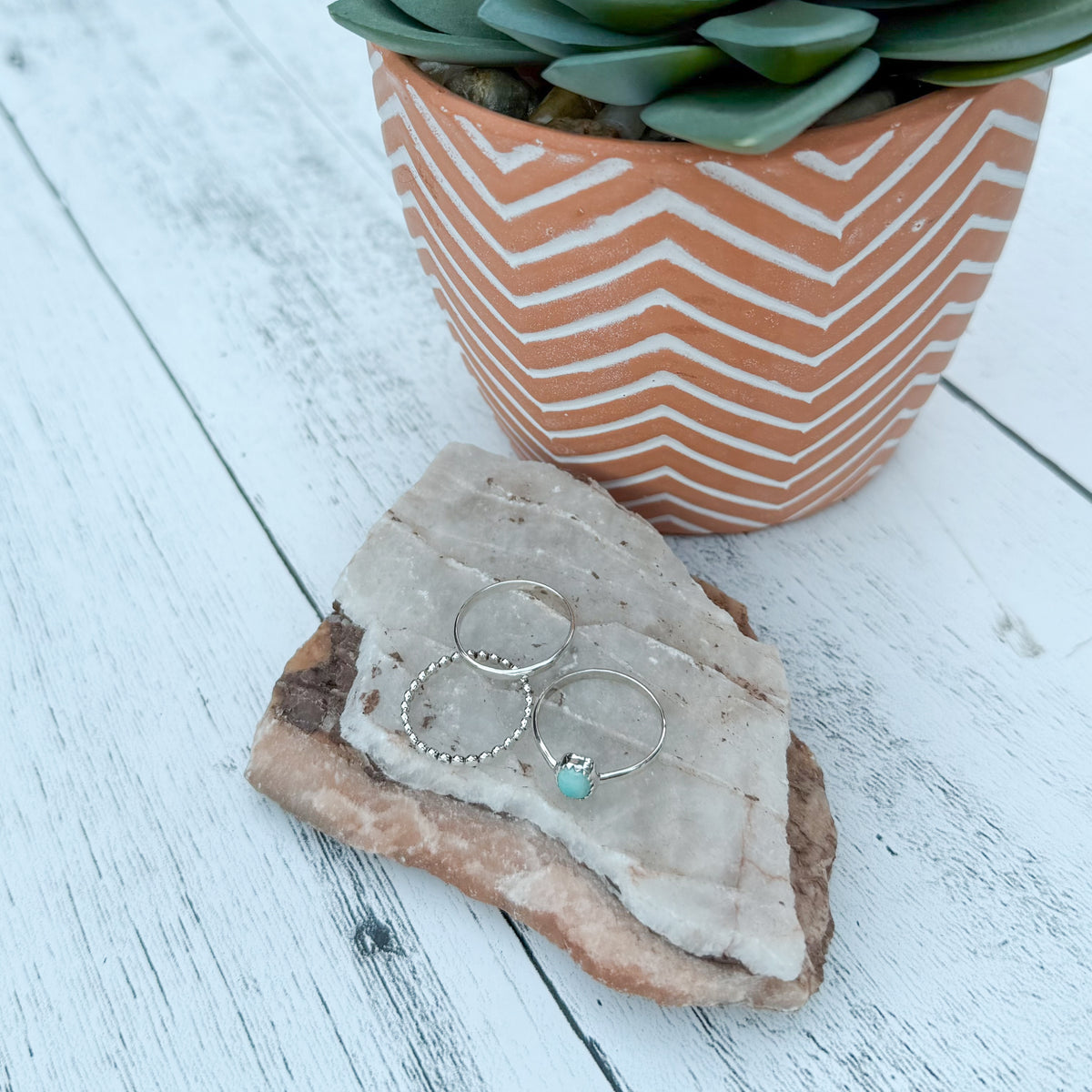 Blue Mesa Stacker Rings