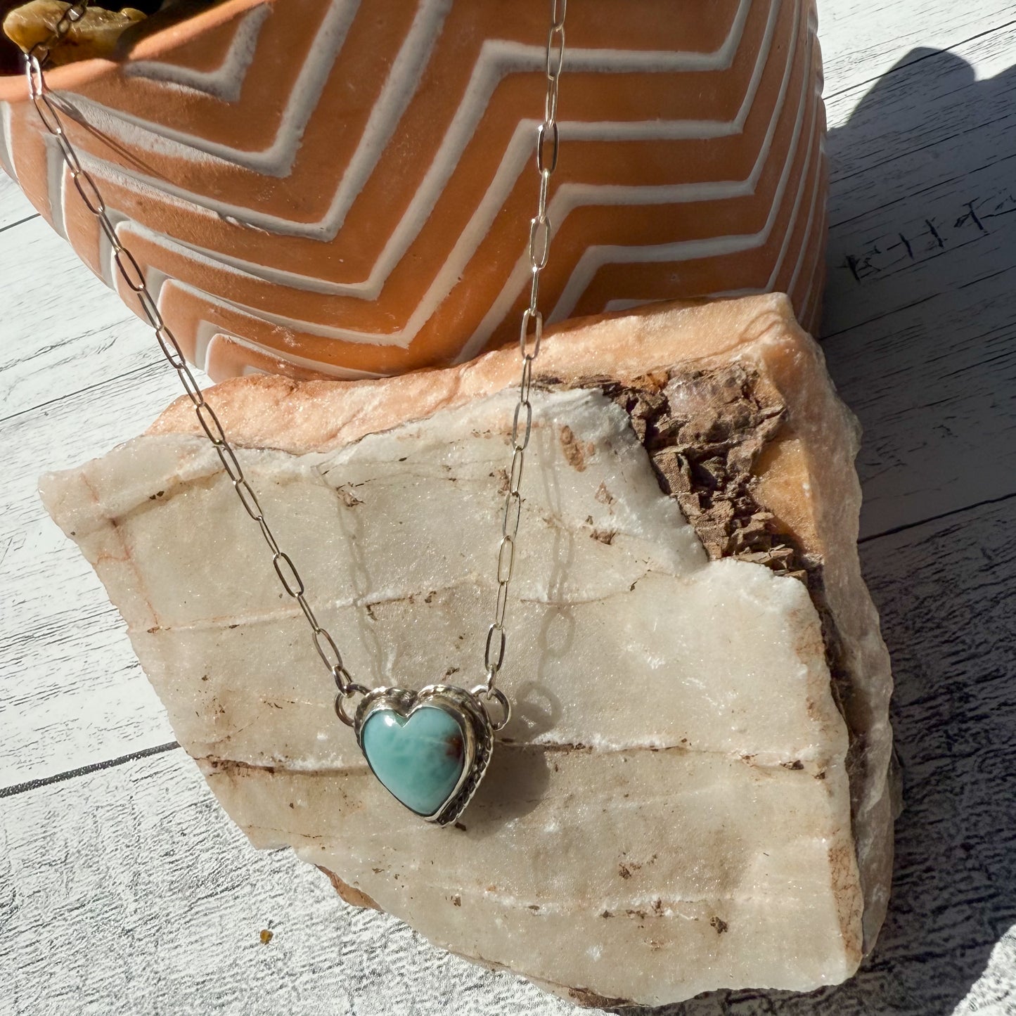 Twin Trails "Stillwater Heart" Necklace