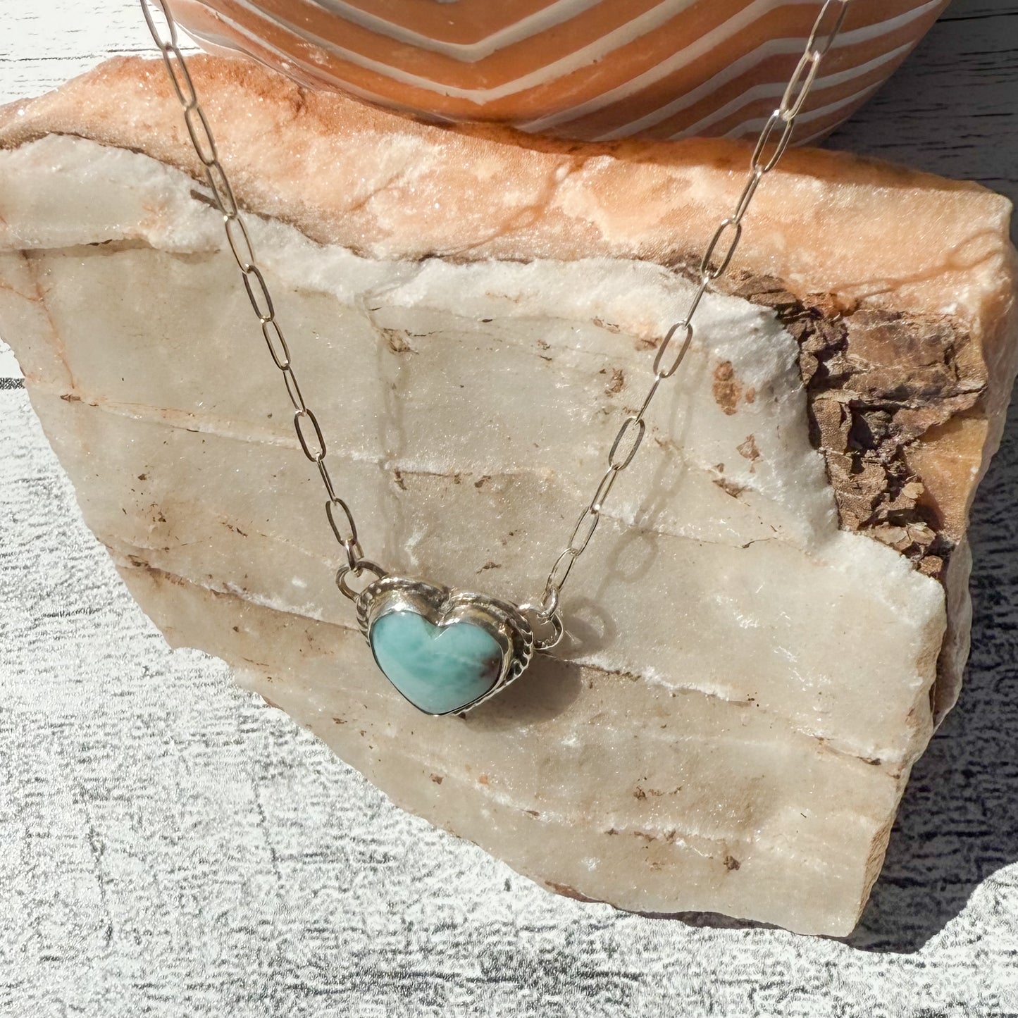 Twin Trails "Stillwater Heart" Necklace