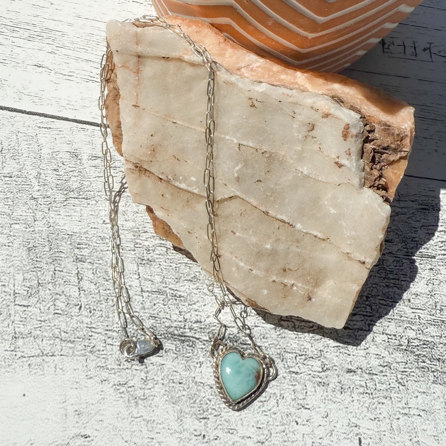 Twin Trails "Stillwater Heart" Necklace